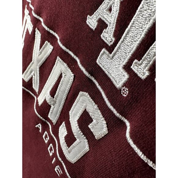 Texas A&M Aggies Champion Embroidered Pullover Hoodie Red White Mens XL NCAA ATM - Picture 4 of 7